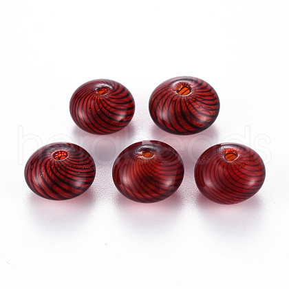 Transparent Handmade Blown Glass Globe Beads X-GLAA-T012-19A-1