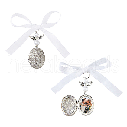 316 Surgical Stainless Steel Locket Pendants PALLOY-FH00049-1
