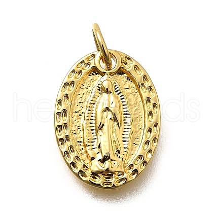 Virgin Mary Brass Charms KK-S508-27G-02-1