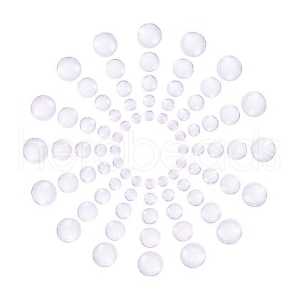 Transparent Glass Cabochons Sets GGLA-PH0003-01-1