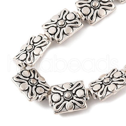 Rectangle Tibetan Style Alloy Beads Strands X-TIBEB-O007-51-NR-1