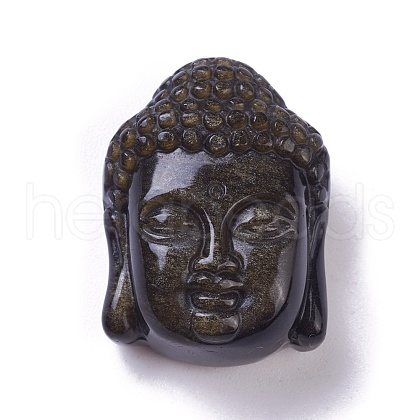 Natural Golden Sheen Obsidian Pendants G-I226-11B-1