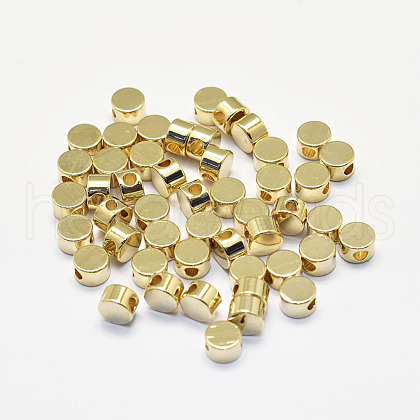 Long-Lasting Plated Brass Beads KK-K193-060G-NF-1