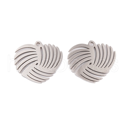 Non-Tarnish 5Pcs 201 Stainless Steel Pendants STAS-M056-02A-P-1