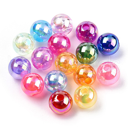 Transparent Acrylic Beads X-MACR-T046-01D-1