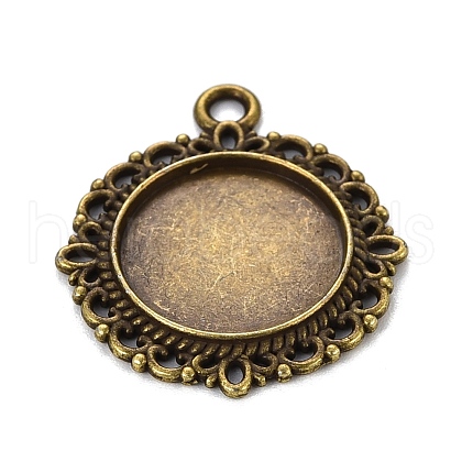 Zinc Alloy Pendant Settings for Cabochon & Rhinestone KHDZ-PALLOY-A15290-AB-1