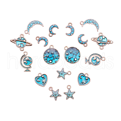 Alloy Enamel Pendants ENAM-CJ0001-26-1
