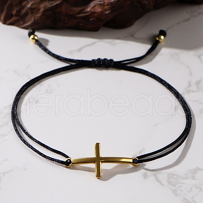 Adjustable Nylon Cord Braided Bracelets CN0822-2-1