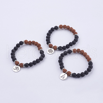 Yoga Chakra Jewelry BJEW-L620-02-1