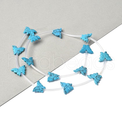 Dyed Synthetic Turquoise Beads Strands G-B136-A04-1