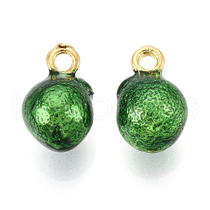 Fruit Alloy Enamel Charms ENAM-N062-06H-1