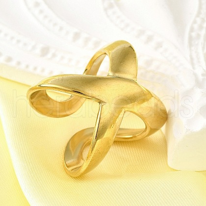 304 Stainless Steel Adjustable Cuff Rings for Women RJEW-B123-01G-02-1