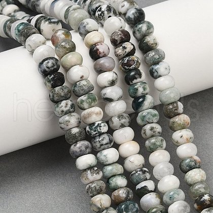 Natural Tree Agate Beads Strands G-NH0046-C01-02-1