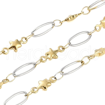 Ion Plating(IP) 304 Stainless Steel Link Chain CHS-H028-07C-GP-1
