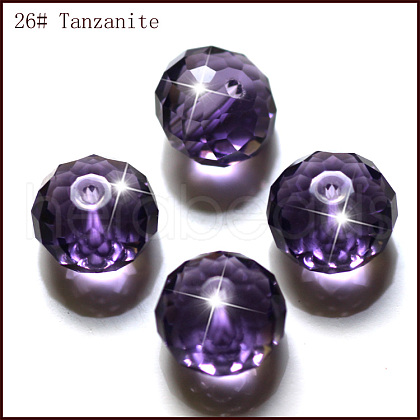 Imitation Austrian Crystal Beads SWAR-F068-4x6mm-26-1