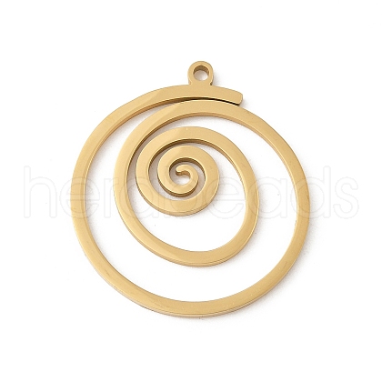 304 Stainless Steel Pendants STAS-G355-08A-G-1