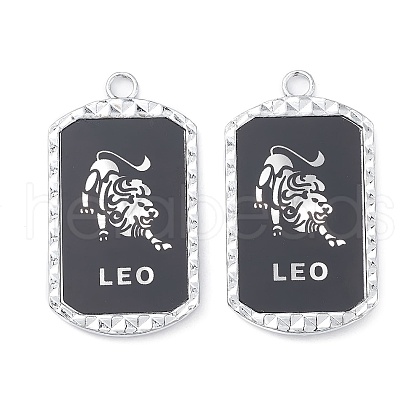 Alloy Twelve Constellations Series Big Pendants PALLOY-O107-01P-02-1
