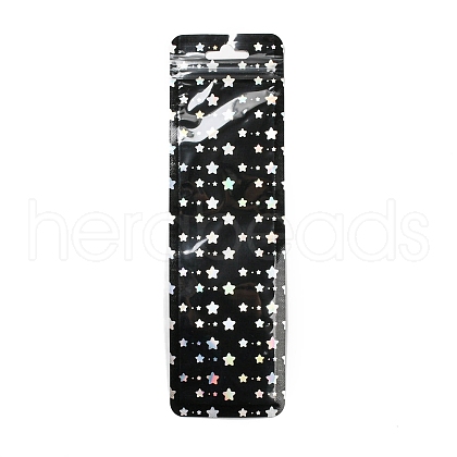 Rectangle Glitter Holographic Plastic Yin-yang Zip Lock Gift Bags OPP-E004-01C-A01-1