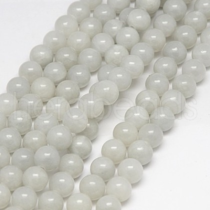 Natural Yellow Jade Beads Strands X-G-G598-6mm-YXS-03-1