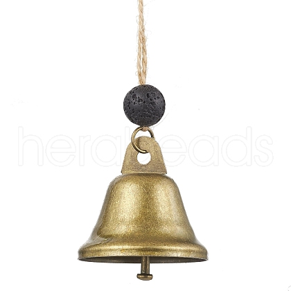 Iron Bell Pendant Decorations HJEW-JM02178-02-1