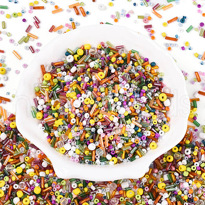 Electroplate Glass Seed Beads GLAA-SZC0007-02C-1