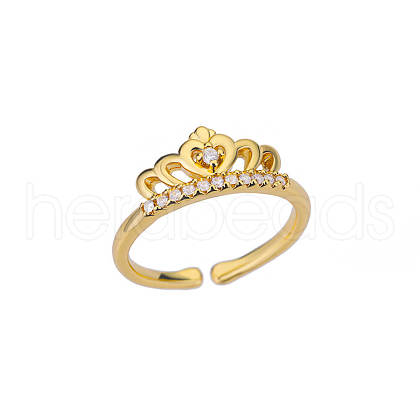 Adjustable Stainless Steel Rhinestone Cuff Rings for Women FS-WGD025C-02-1