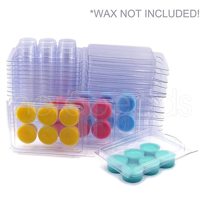 Transparent Plastic Wax Melt Packaging Box DIY-WH0176-69A-1