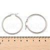 Tarnish Resistant 304 Stainless Steel Hoop Earrings X-EJEW-F105-08P-4
