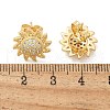 Brass Micro Pave Clear Cubic Zirconia Stud Earrings EJEW-D305-08G-4