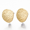 Smooth Surface Alloy Stud Earring Findings PALLOY-T064-26MG-1