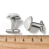 304 Stainless Steel Cuff Buttons G-C185-02P-32-3