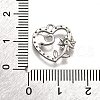 Brass Micro Pave Clear Cubic Zirconia Pendants KK-G530-01C-P-3