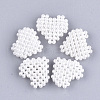 Handmade ABS Plastic Imitation Pearl Woven Beads X-FIND-T039-17-1