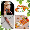 SOFPLATE 50Pcs 5 Colors Round Food Grade Eco-Friendly Silicone Focal Beads SIL-SP0001-03-6