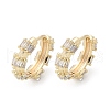 Brass Glass Hoop Earrings EJEW-Q014-23G-2
