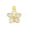 Real 18K Gold Plated Rack Plating Brass Micro Pave Cubic Zirconia Pendants Charms KK-S396-05A-1