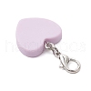 Heart with Word Be Mine Resin Pendant Decorations HJEW-JM03111-5