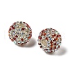Sparkle Glass Rhinestone Round Beads OACR-S048-01H-1