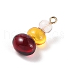 Three Color Resin Pendants RESI-Z016-01B-LG-2
