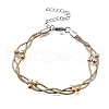 304 Stainless Steel Satellite Chains Bracelets BJEW-Z106-02A-4