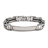 Great Valentines Day Gifts for Boyfriend 304 Stainless Steel Silicone Bracelets BJEW-I129-B-18