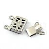 Tarnish Resistant 304 Stainless Steel Box Clasps STAS-Q194-27-4