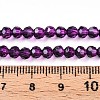Baking Paint Transparent Glass Beads Strands DGLA-A035-T4mm-A09-5