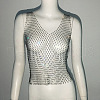 Polyester Cyrstal Rhinestone Vest Body Chains WG96638-14-1