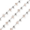 Handmade Brass & Glass Bead Chains CHC-L051-03P-04-1