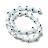 Handmade Evil Eye Lampwork Beads Strands LAMP-S069-01A-04-4