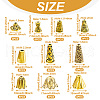 Tibetan Style Alloy Bead Cap PALLOY-TA0001-53-4