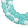 Frosted Crackle Glass Beads Strands X1-GLAA-U001-8mm-M02-2