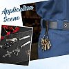 SUNNYCLUE 12Pcs Stainless Steel Keychain with Security Belt Clip KEYC-SC0001-17-5
