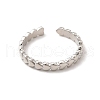 Rack Plating Brass Heart Wrap Cuff Rings for Women RJEW-C050-07P-2